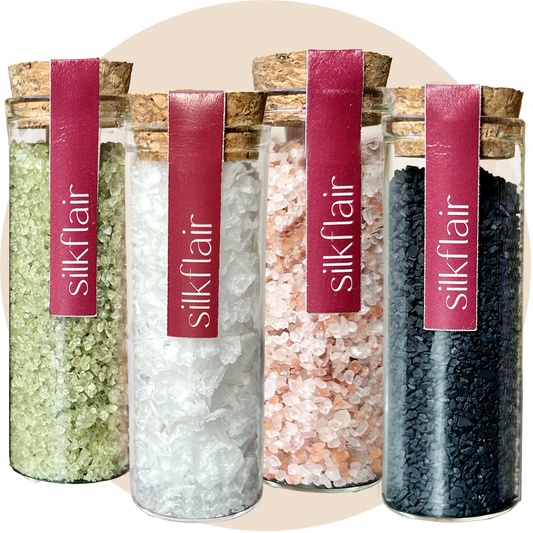 Salt 'n' Style – set 4 sali (Sale nero - sale rosa - sale verde - fiocchi di sale)