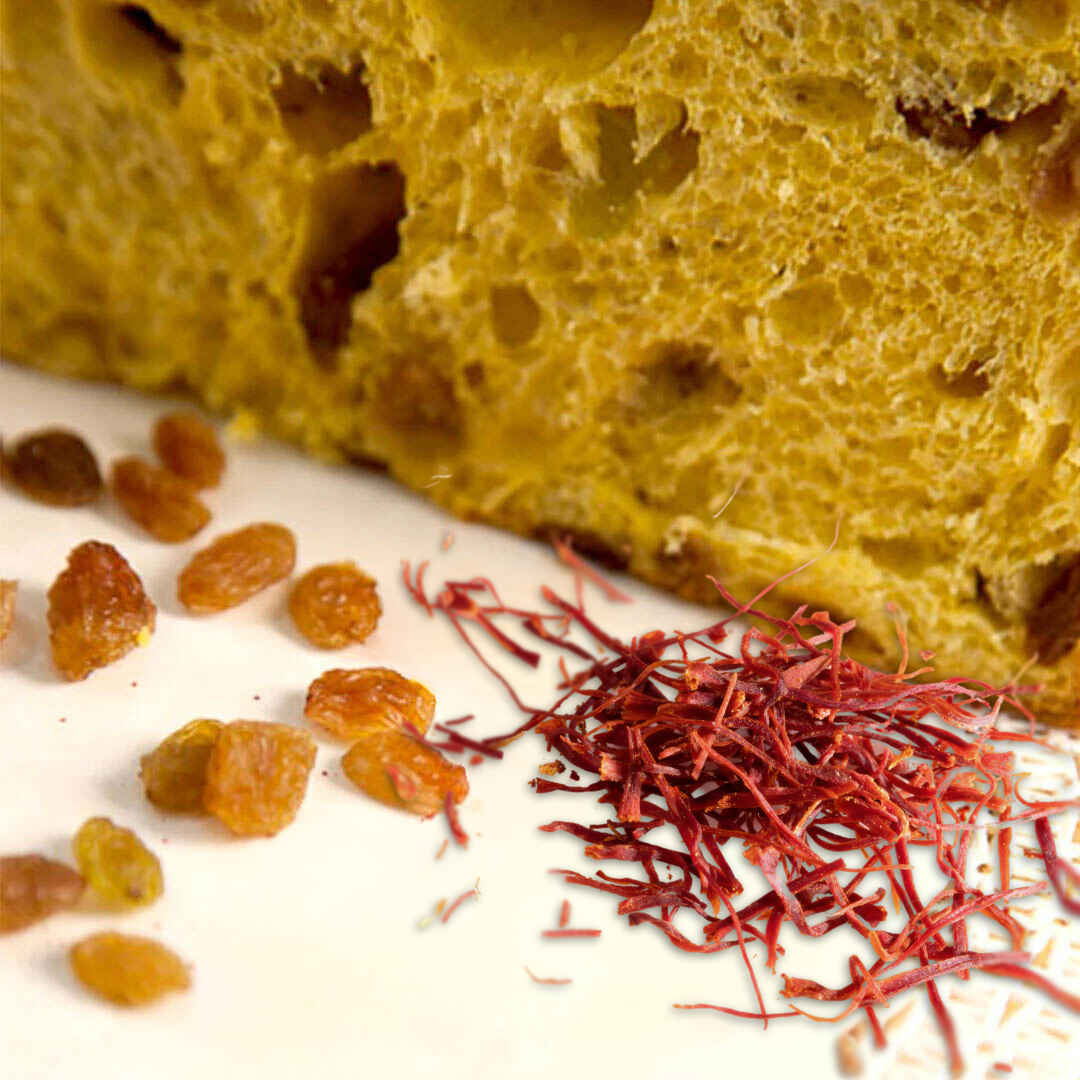 Holly Jolly Saffron! - Box panettone allo zafferano, zafferano in pistilli e mortaio